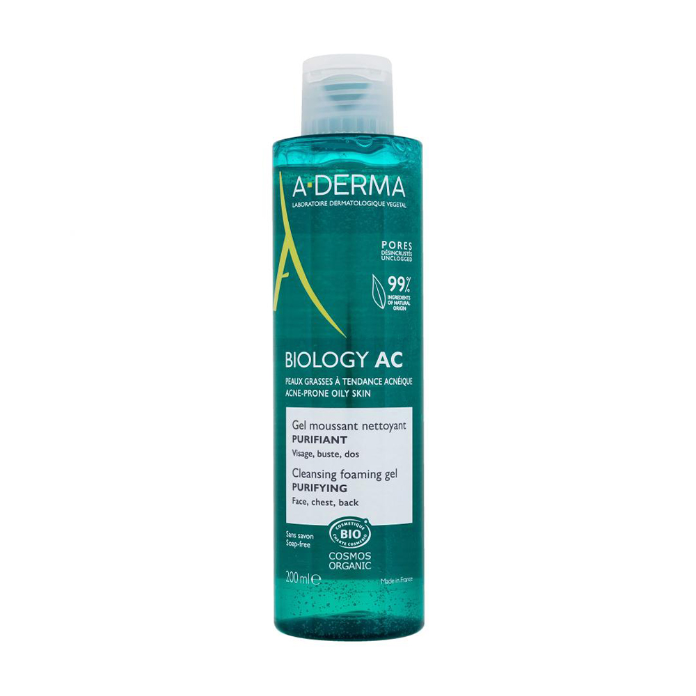 

Уцінка! Гель-пінка для вмивання A-Derma Biology AC Purifying Cleansing Foaming Gel, 200 мл