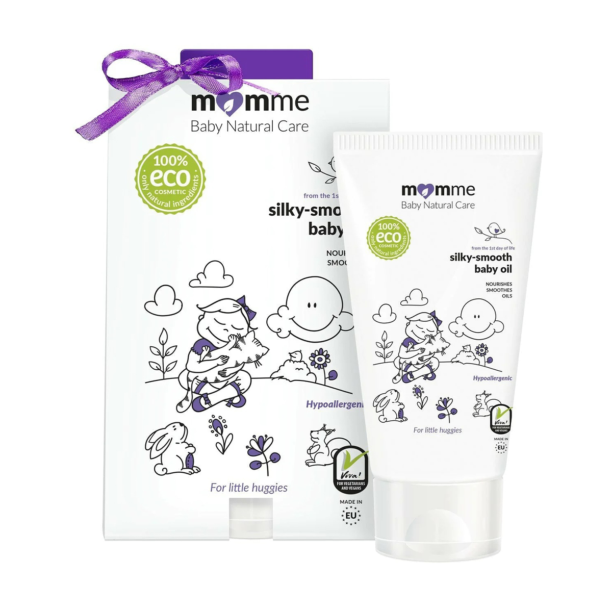 

Дитяча олія для тіла MomMe Baby Natural Care Silky-Smooth Baby Oil, 100 мл