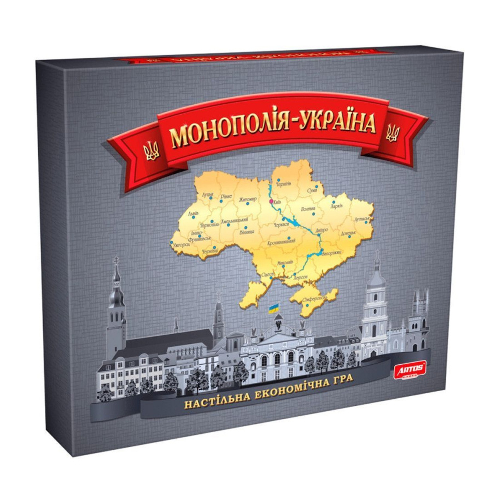 

Дитяча настільна гра Artos Games Монополія Україна, від 8 років
