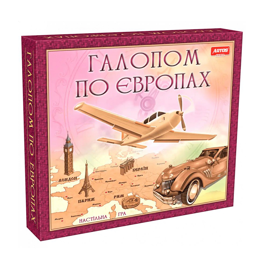 

Дитяча настільна гра Artos Games Галопом по Європах, від 3 років