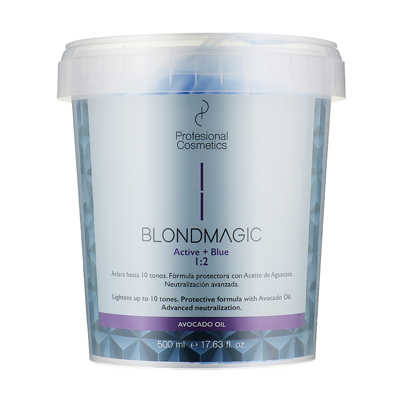 

Пудра для освітлення волосся Profesional Cosmetics Blondmagic Blue+nonV, 500 мл