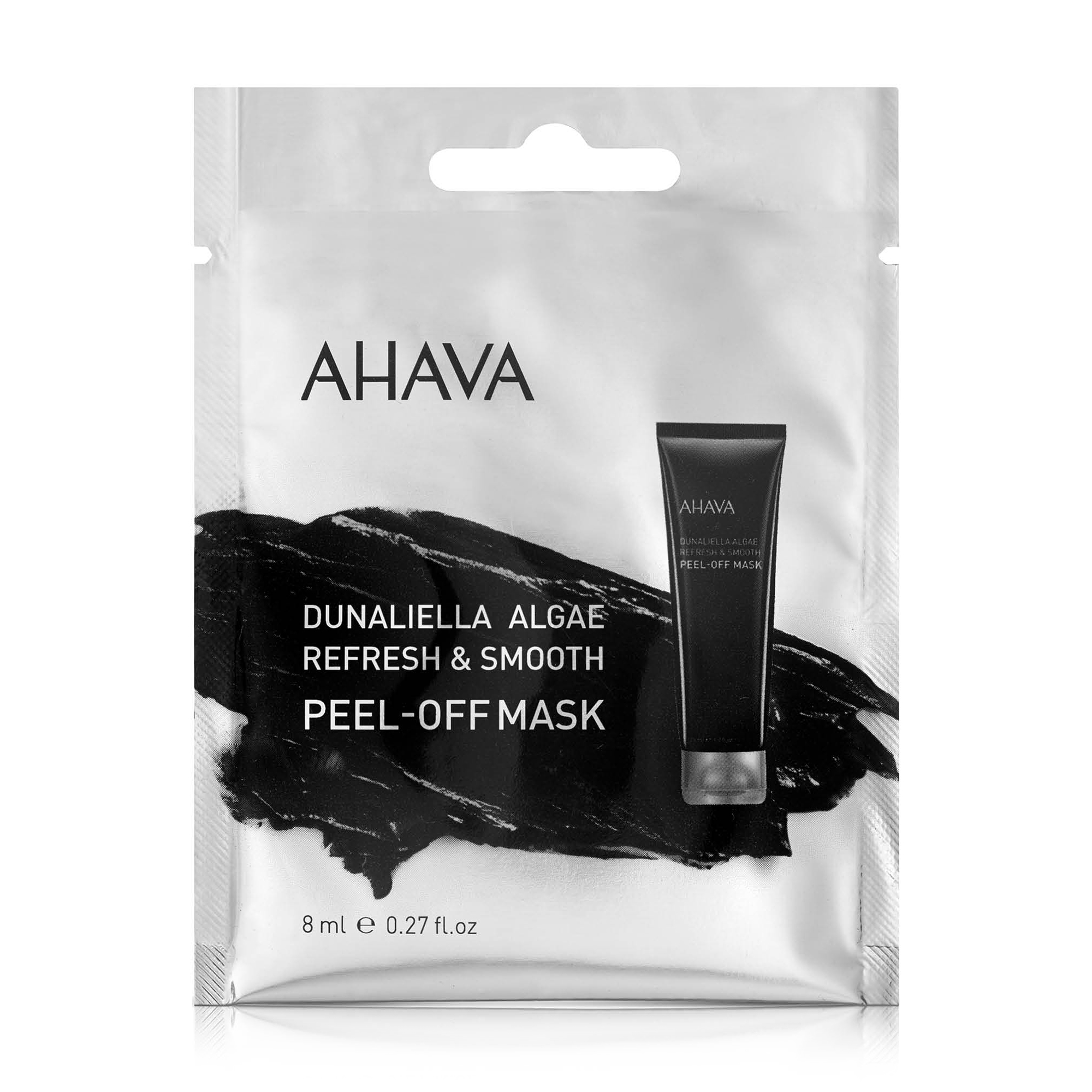 

Освіжальна маска-плівка для обличчя Ahava Dunaliella Algae Refresh & Smooth Peel-Off Mask на основі водоростей Дуналіела, 8 мл