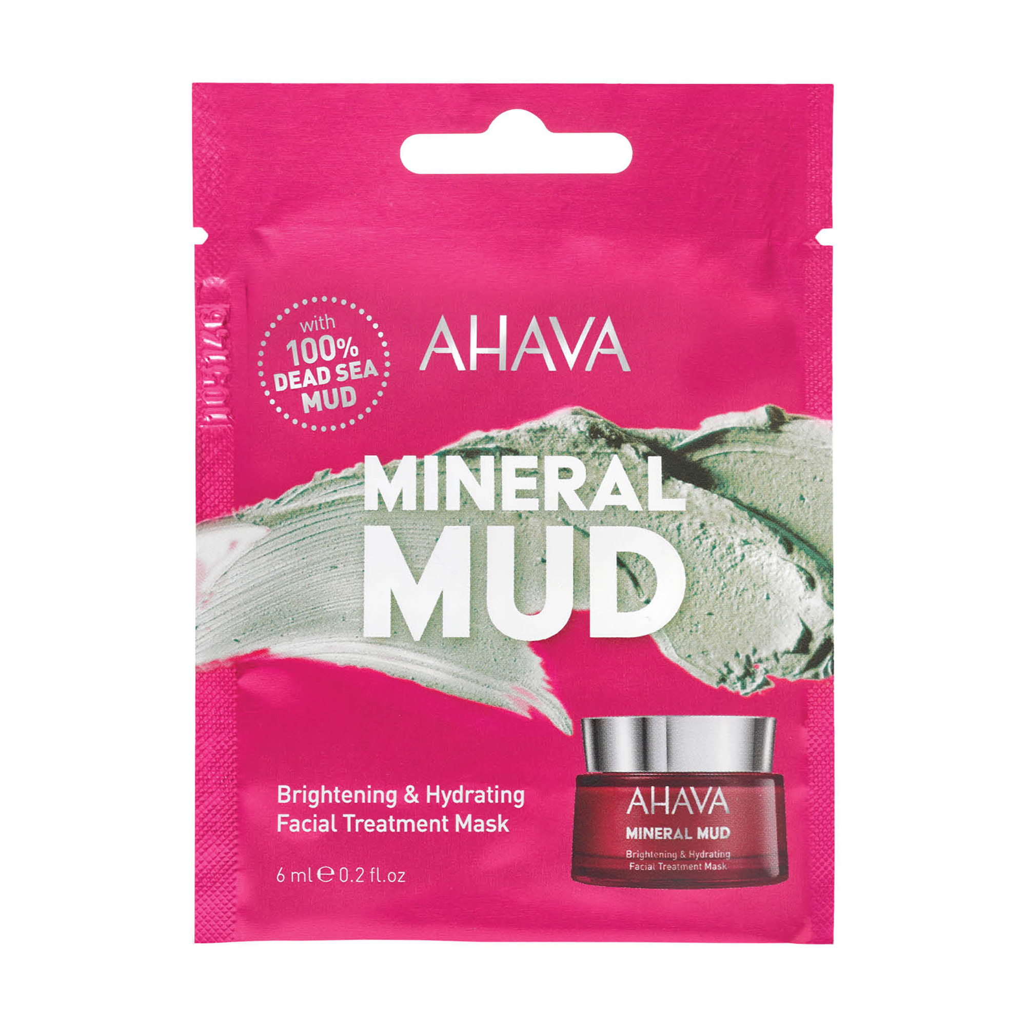 

Зволожувальна маска для обличчя Ahava Mineral Mud Brightening & Hydrating Facial Treatment Mask, 6 мл