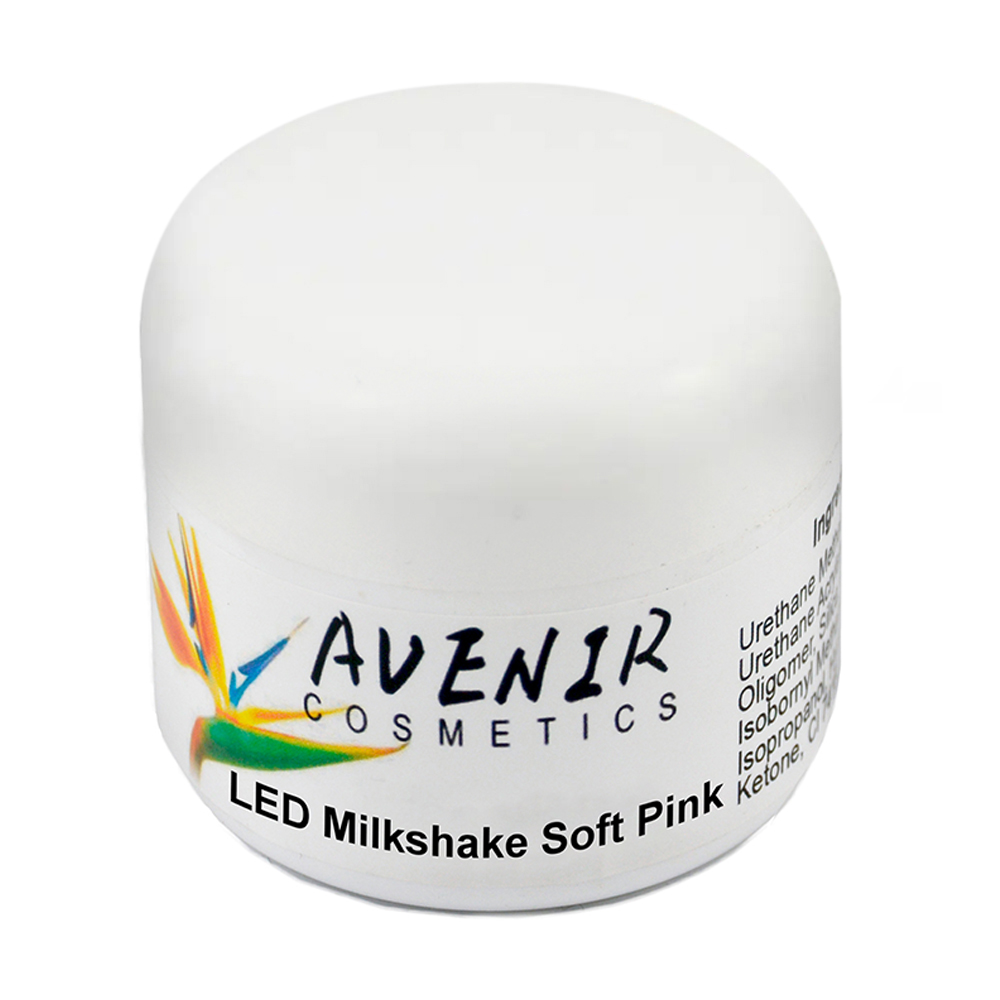 

Гель для нарощування нігтів Avenir Cosmetics LED Milkshake Soft Pink, 15 мл