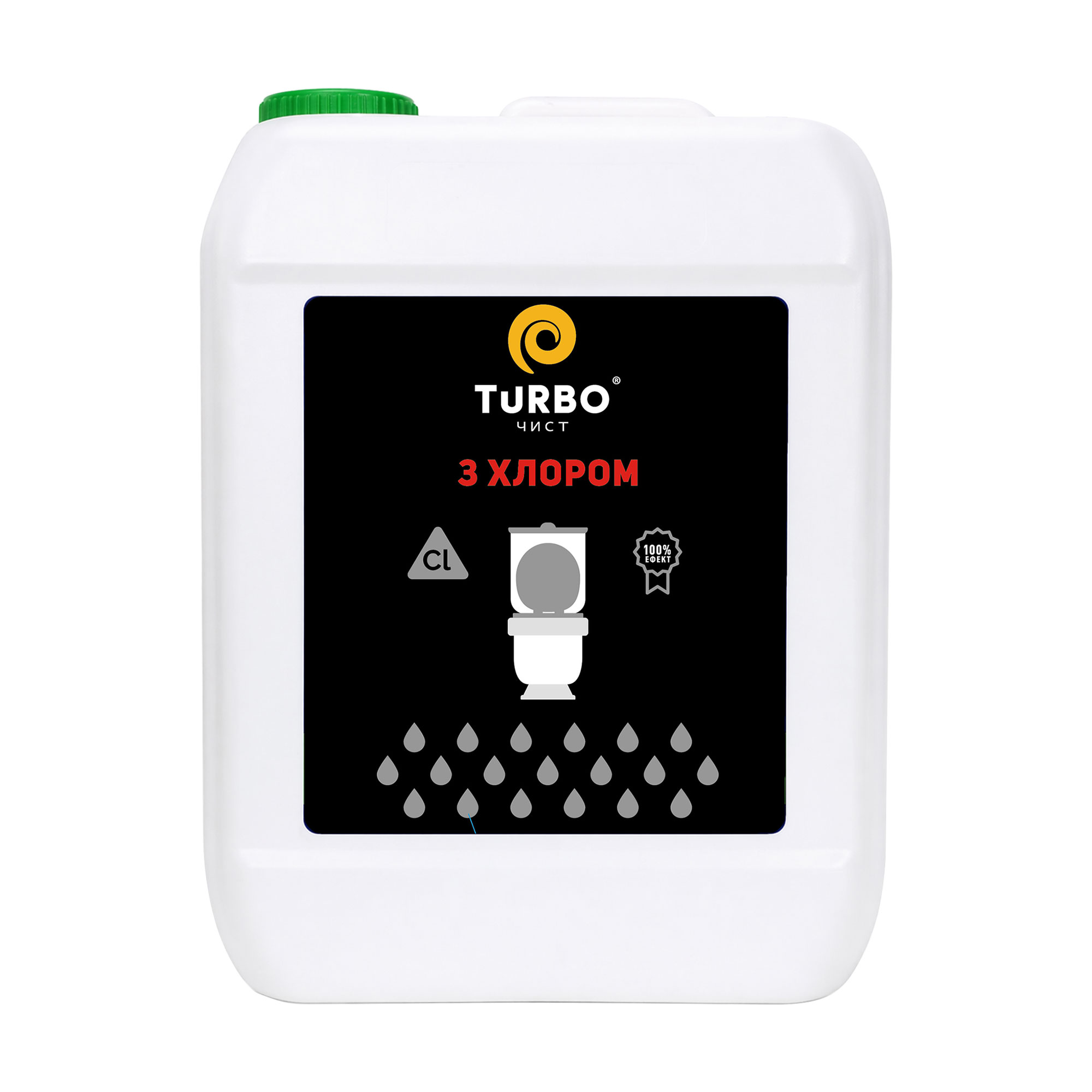 

Гель для чищення унітазів TURBOчист Professional з хлором, 4.7 л