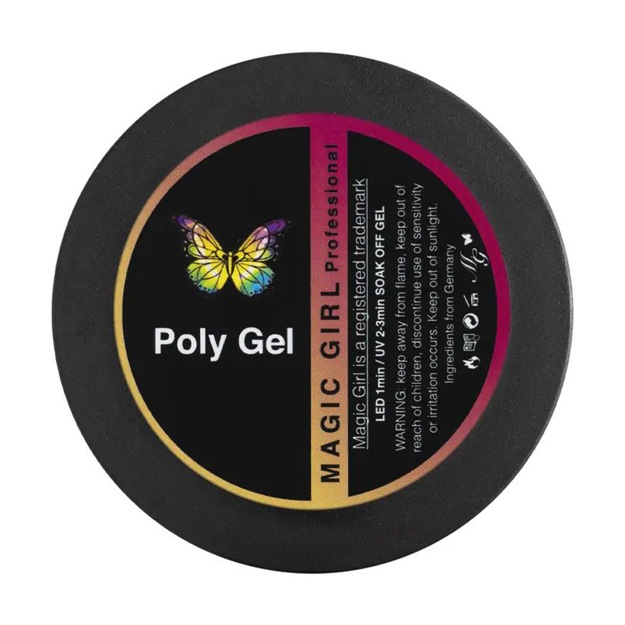 

Полігель для нарощування нігтів Magic Girl PolyGel Clear Прозорий, 15 мл