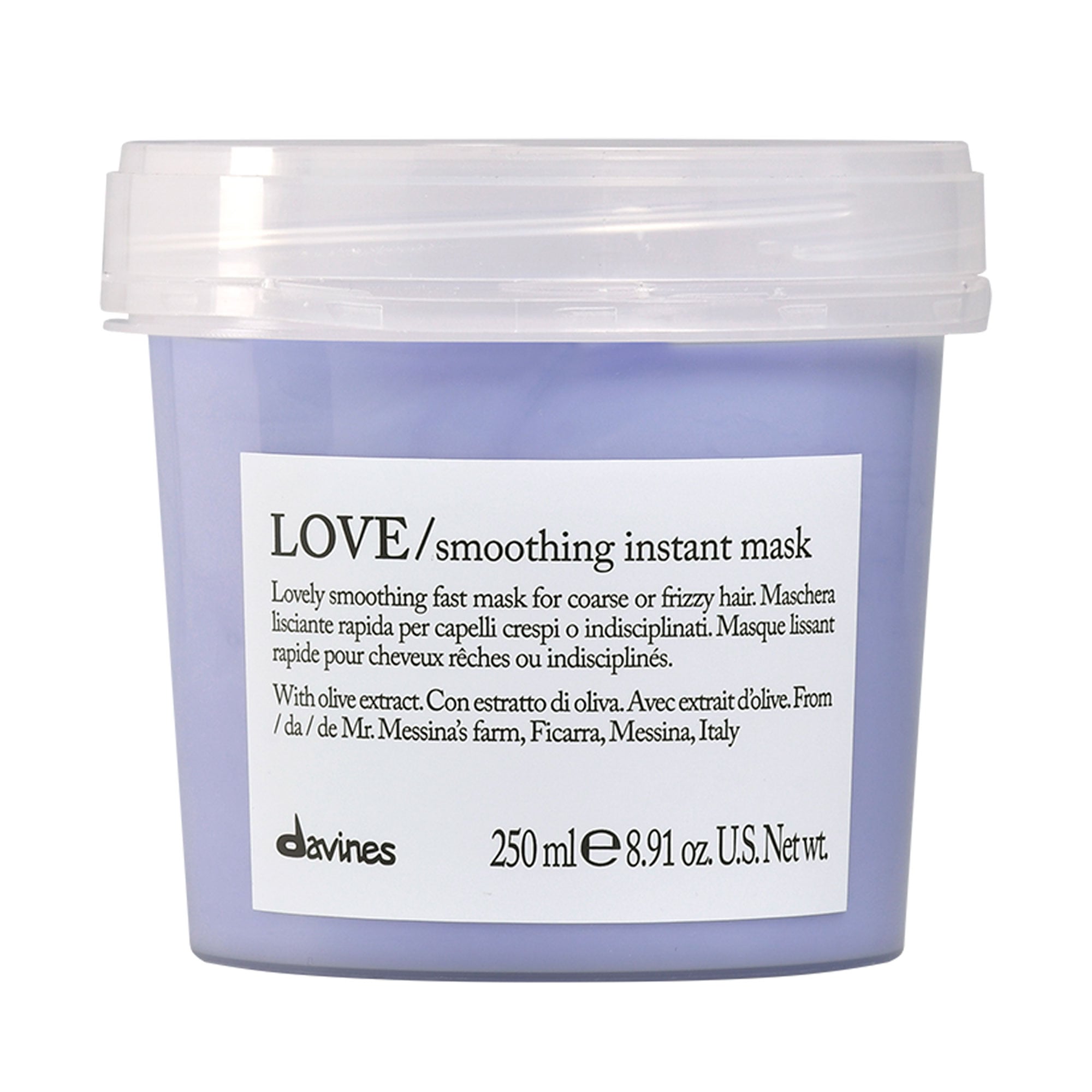 

Маска Davines Love Smoothing Instant Mask для миттєвого розгладження та надання м'якості неслухняному та хвилястому волоссю, 250 мл
