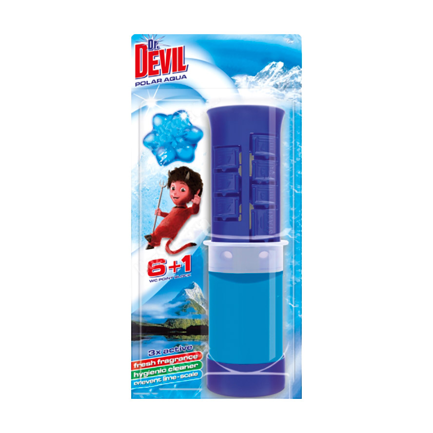 

Туалетний точковий блок для унітазу Dr. Devil Полярна вода, 45 мл