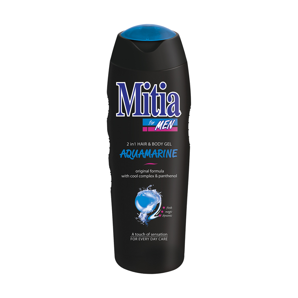 

Уцінка! Чоловічий гель для душу та шампунь 2 в 1 Mitia For Men Hair & Body Gel Аквамарин, 400 мл
