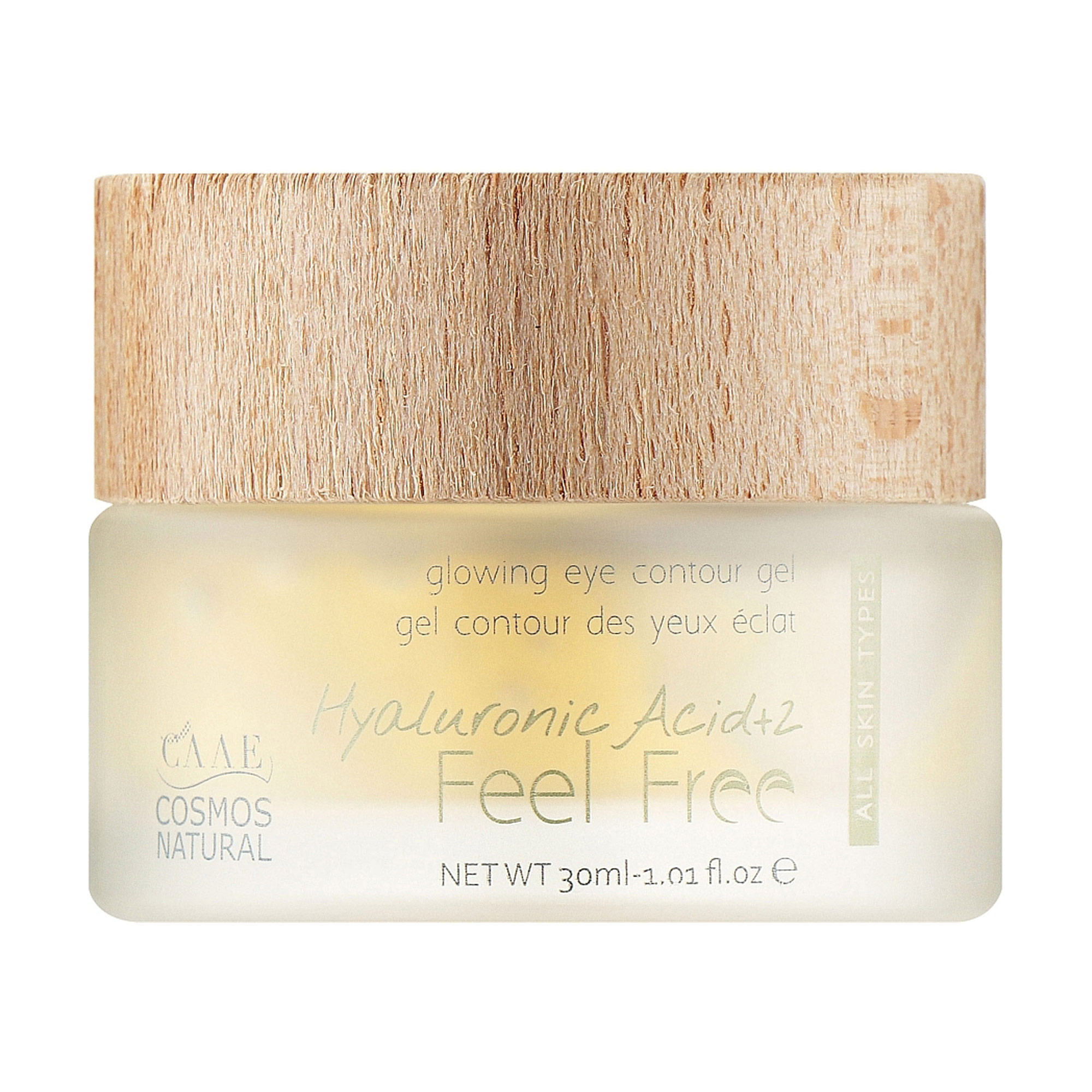 

Уцінка! Крем для шкіри навколо очей Feel Free Glowing Eye Contour Gel з гіалуроновою кислотою, 30 мл