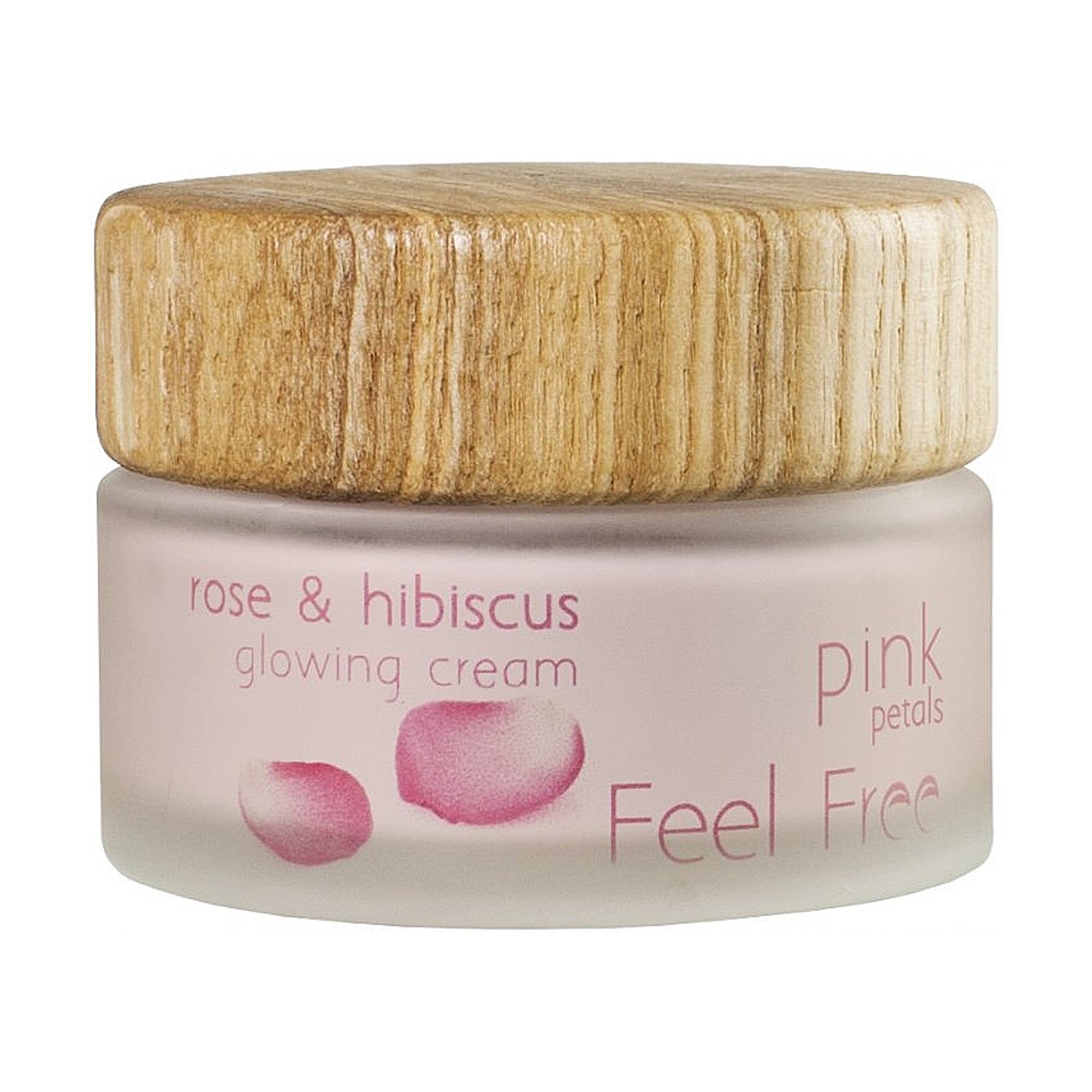 

Крем для обличчя Feel Free Pink Petals Rose & Hibiscus Glowing Cream з екстрактом рози, 50 мл