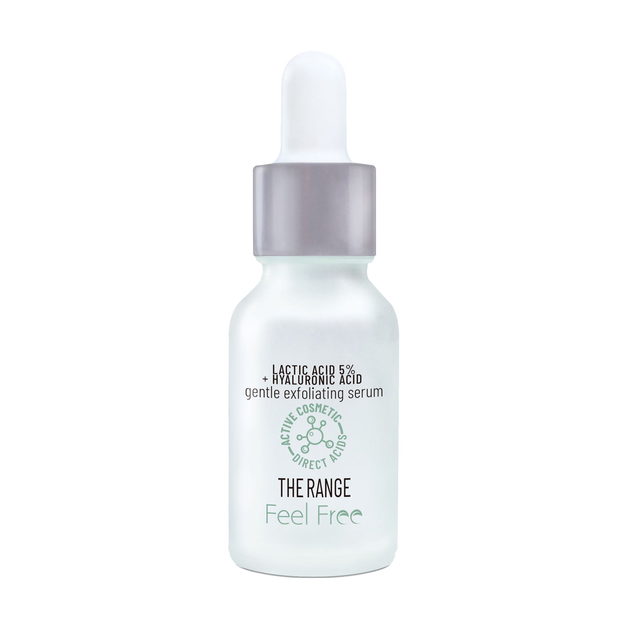 

Відлущувальна сироватка для обличчя Feel Free The Range Serum на основі молочної та гіалуронової кислоти, 30 мл