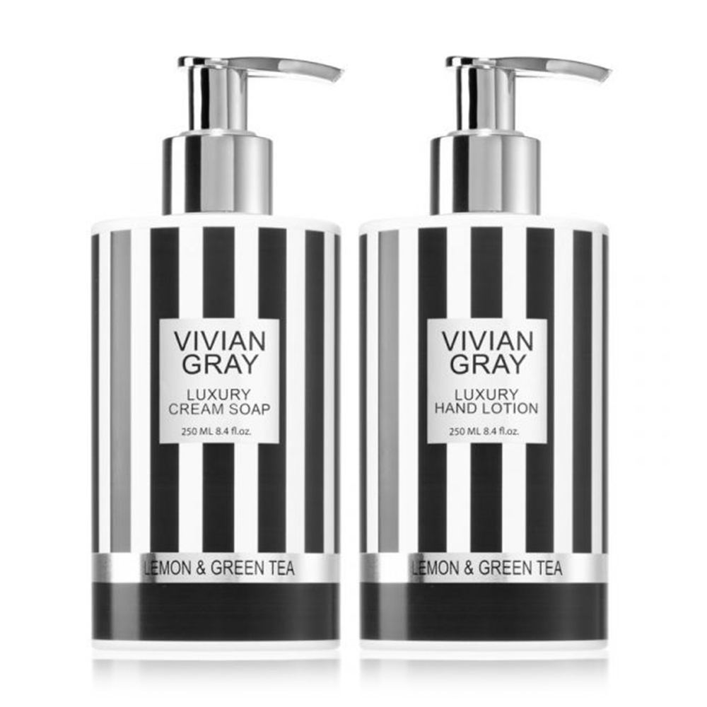 

Уцінка! Набір Vivian Gray Luxury Lemon & Green Tea (крем-мило, 250 мл + лосьйон для рук, 250 мл)