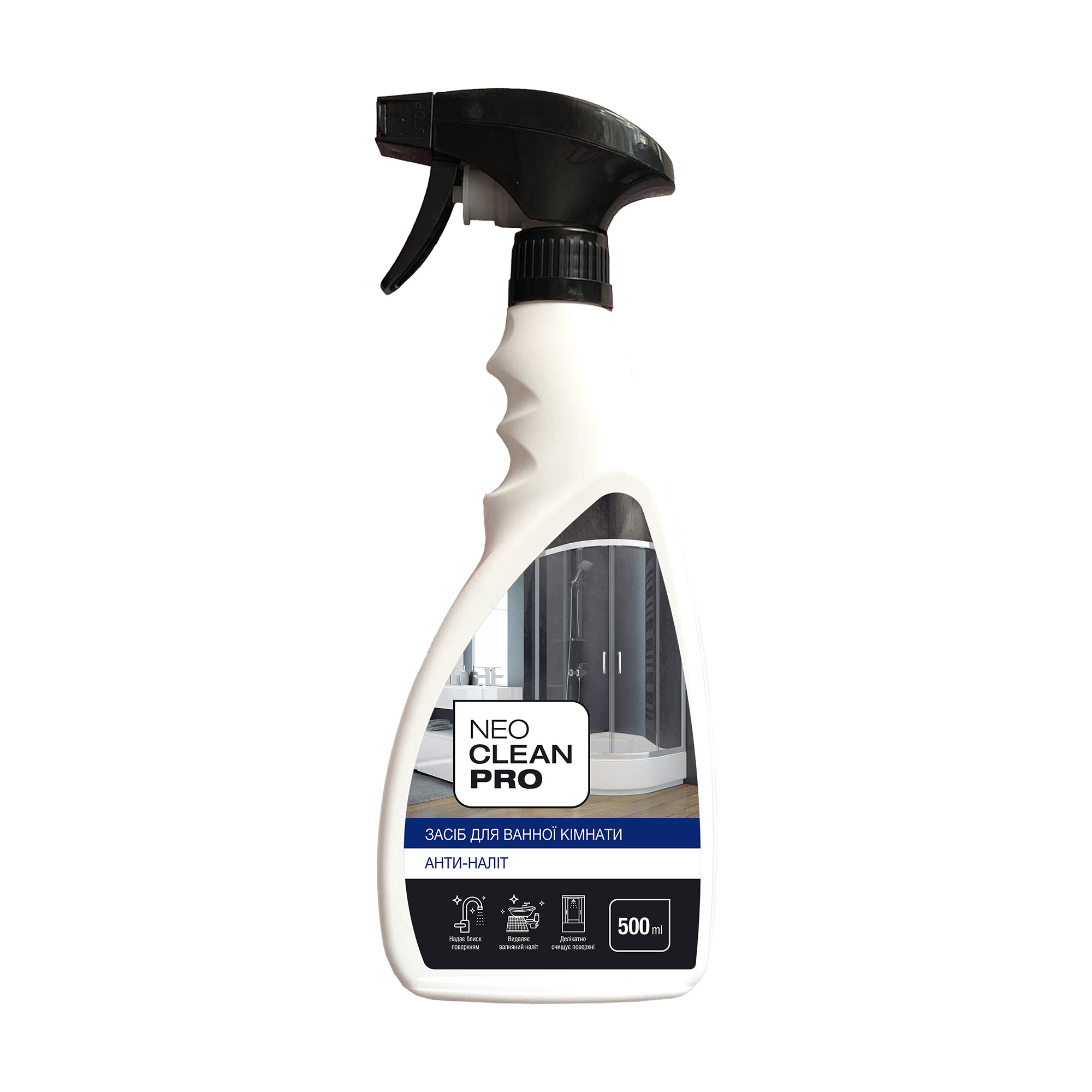 

Засіб-спрей для миття ванних кімнат Biossot NeoCleanPro Анти-наліт, 550 г