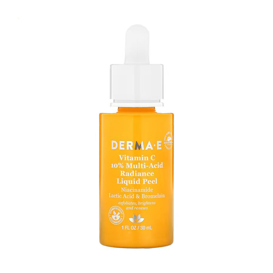 

Уцінка! Мультикислотний рідкий пілінг Derma E Vitamin C 10% Multi-Acid Radiance Liquid Peel для сяйва шкіри обличчя, 30 мл