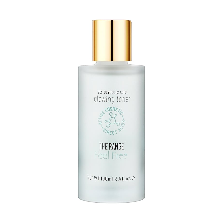

Тонер для обличчя Feel Free The Range 7% Glycolic Acid Glowing Toner з гліколевою кислотою, 100 мл