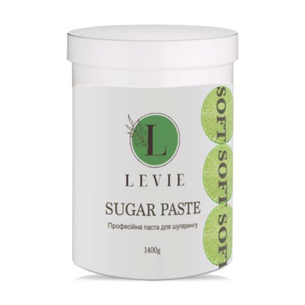 

Уцінка! Цукрова паста для шугарингу Levie Sugar Paste Soft Лайм, 1.4 кг