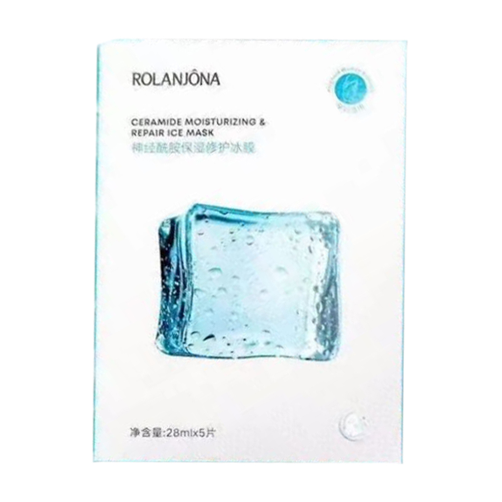 

Зволожувальна та відновлювальна маска для обличчя Rolanjona Ceramide Moisturizing & Repair Ice Mask з керамідами, 28 мл