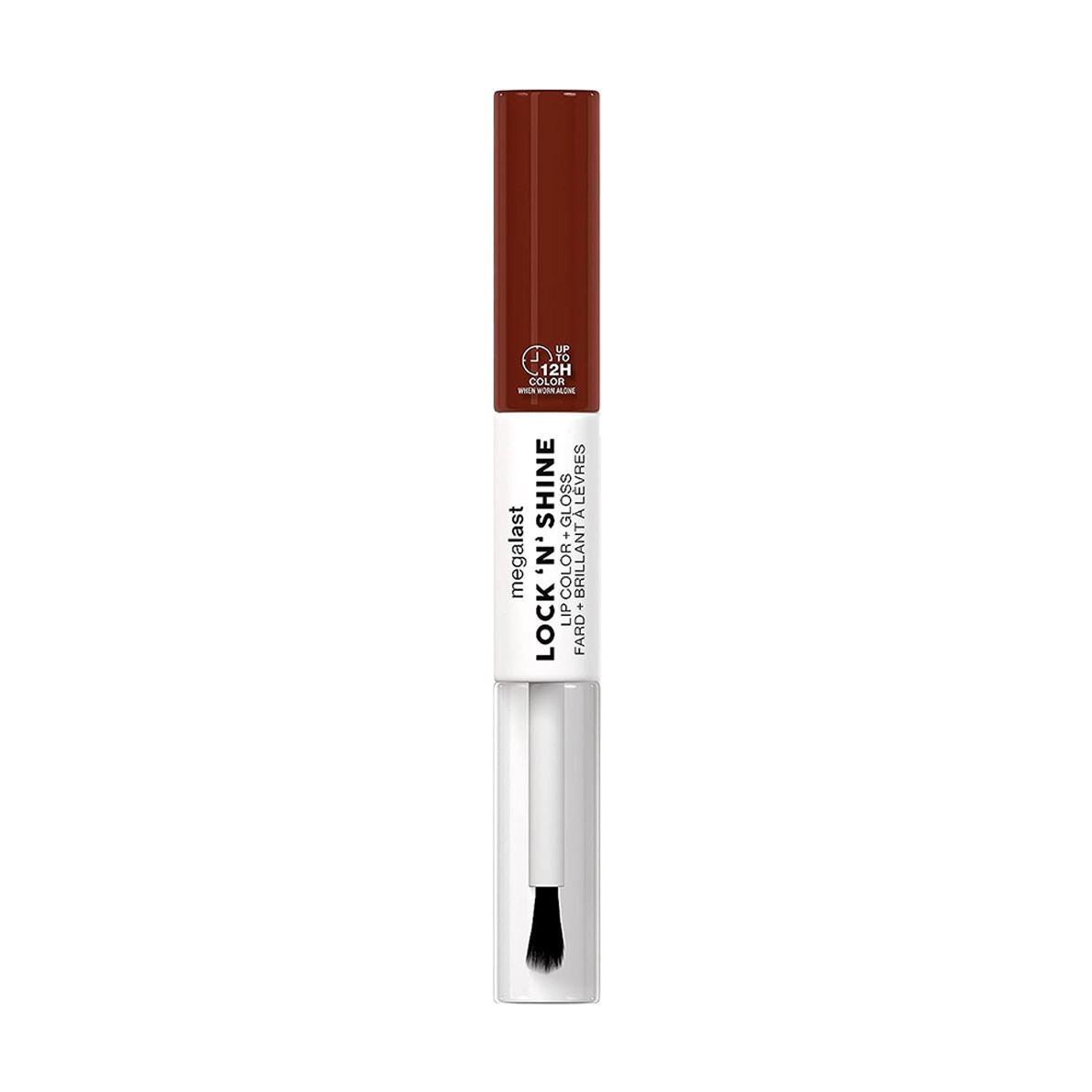 

Двосторонній блиск для губ Wet n Wild Megalast Lock N Shine Lip Color + Gloss, Affogato Dreams, 7.3 мл