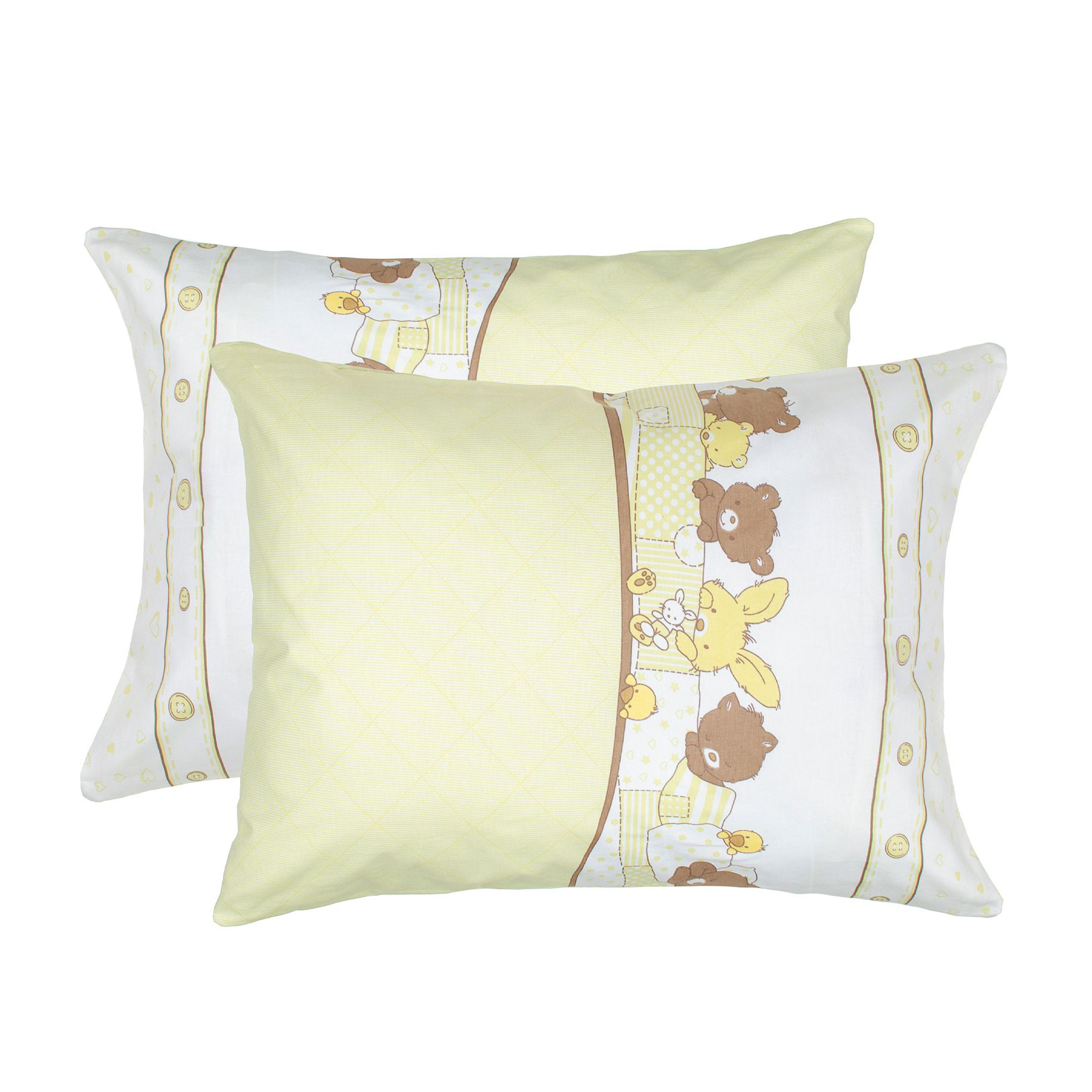 

Наволочка бязева Home Line Ведмежата, жовто-біла, 50*70 см, 2 шт (169996)