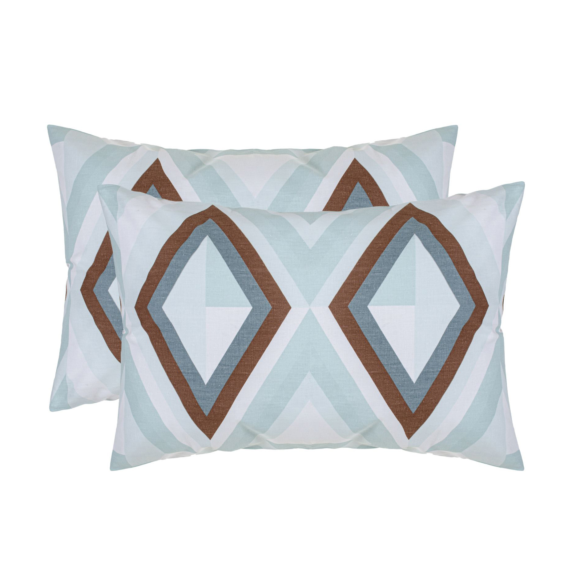 

Уцінка! Наволочка бязева Home Line Калейдоскоп, сіро-зелена, 50*70 см, 2 шт (174454)