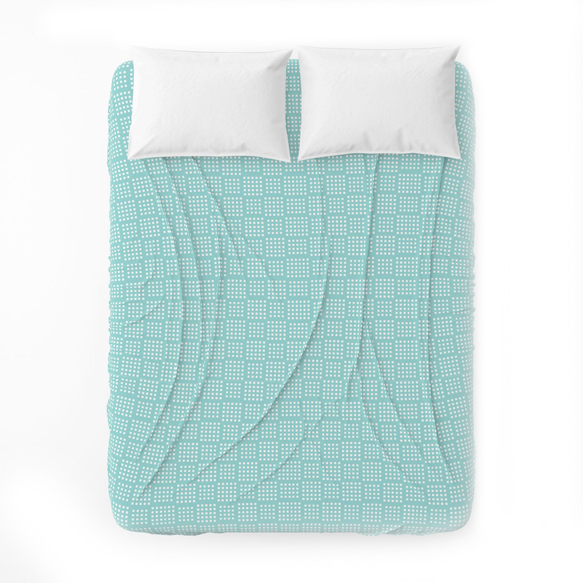 

Простирадло бязеве Home Line Клітинка, бірюзове, 150*215 см (165435)