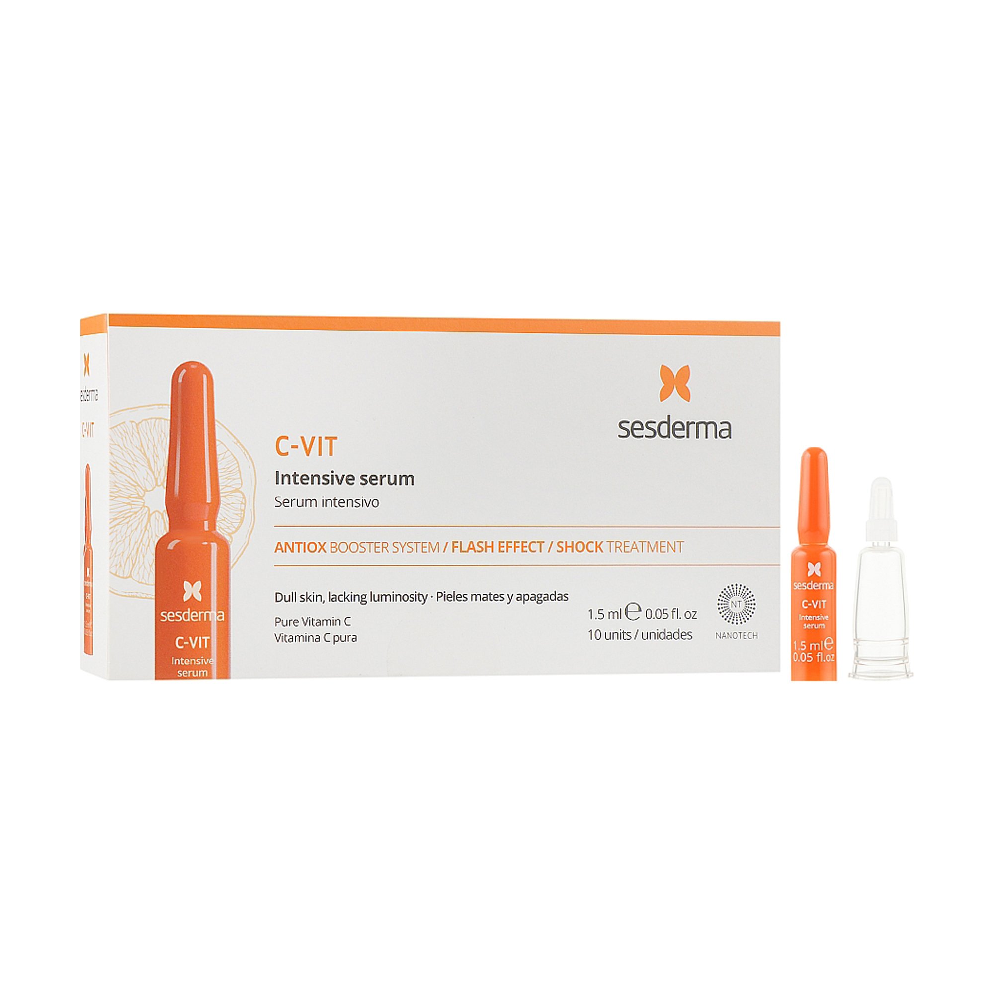 

Інтенсивна сироватка Sesderma C-Vit Intensive Serum для тьмяної шкіри, 10*1.5 мл