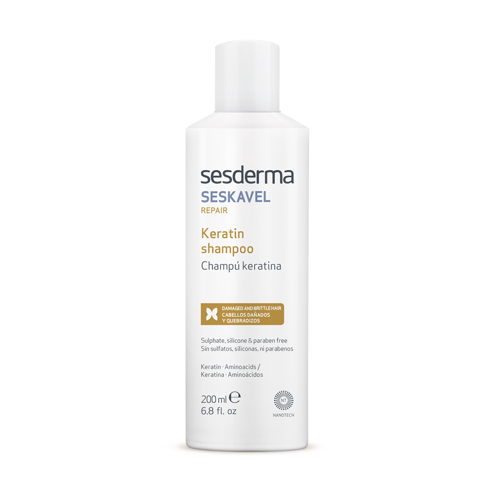 

Відновлювальний шампунь Sesderma Seskavel Keratin Shampoo з кератином, 200 мл