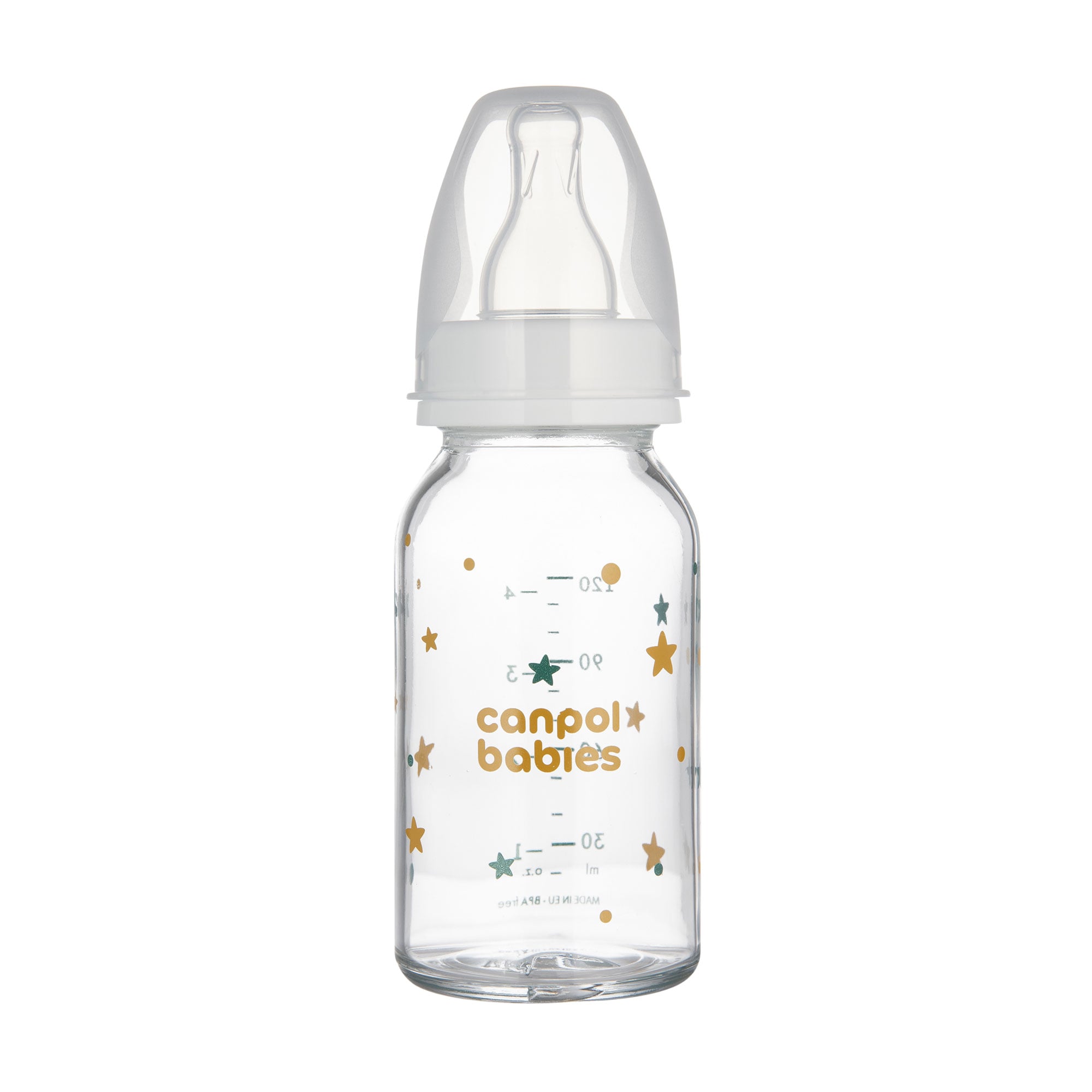 

Пляшечка для годування Canpol Babies скляна, з малюнком, від 3 місяців, 120 мл (42/202)