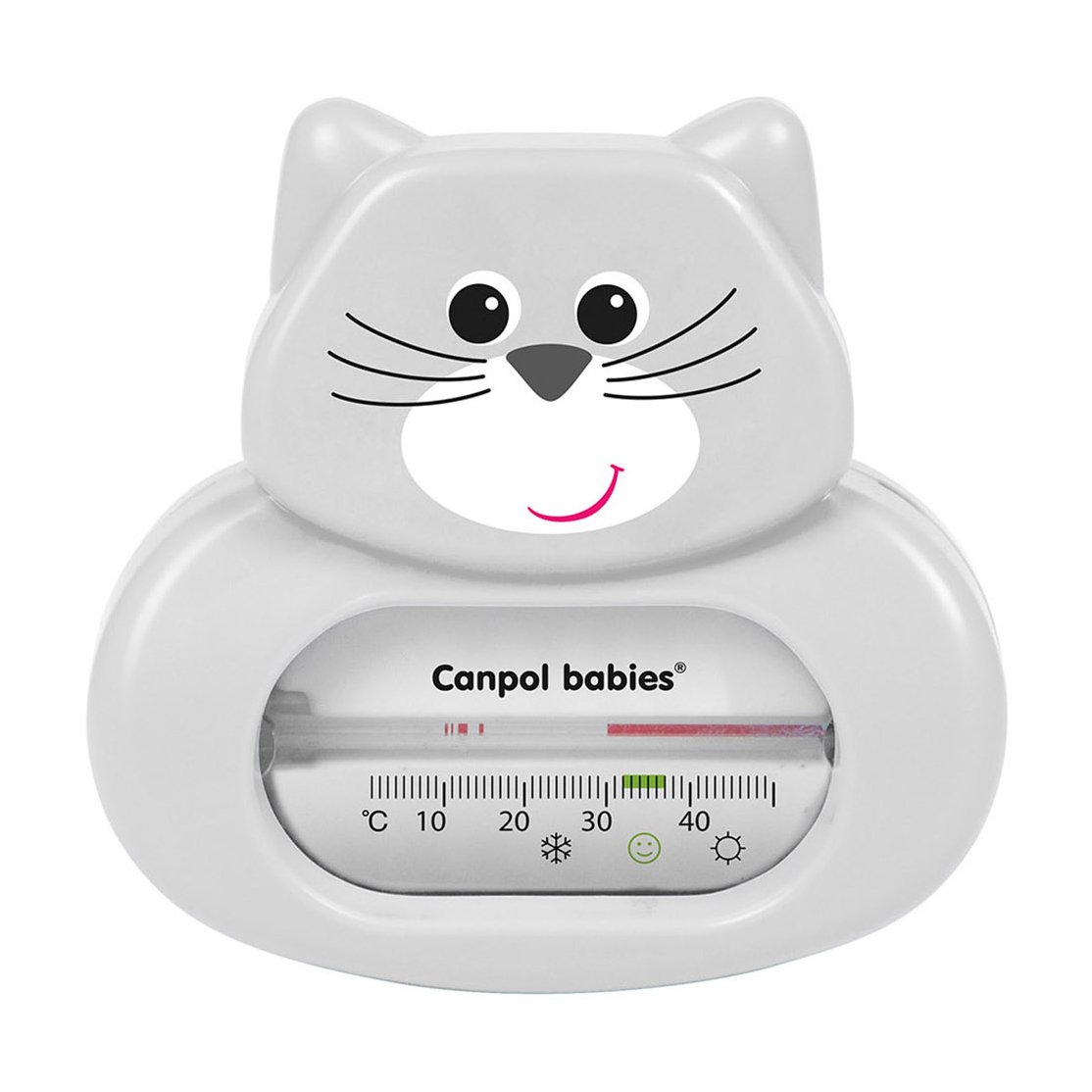 

Термометр для купання Canpol Babies Котик, від народження, сірий (56/142)