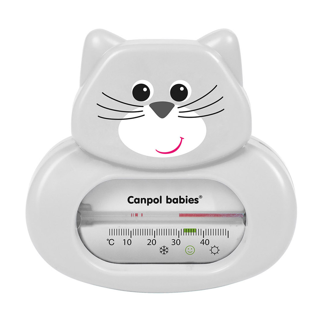 

Уцінка! Термометр для купання Canpol Babies Котик, від народження, сірий (56/142)