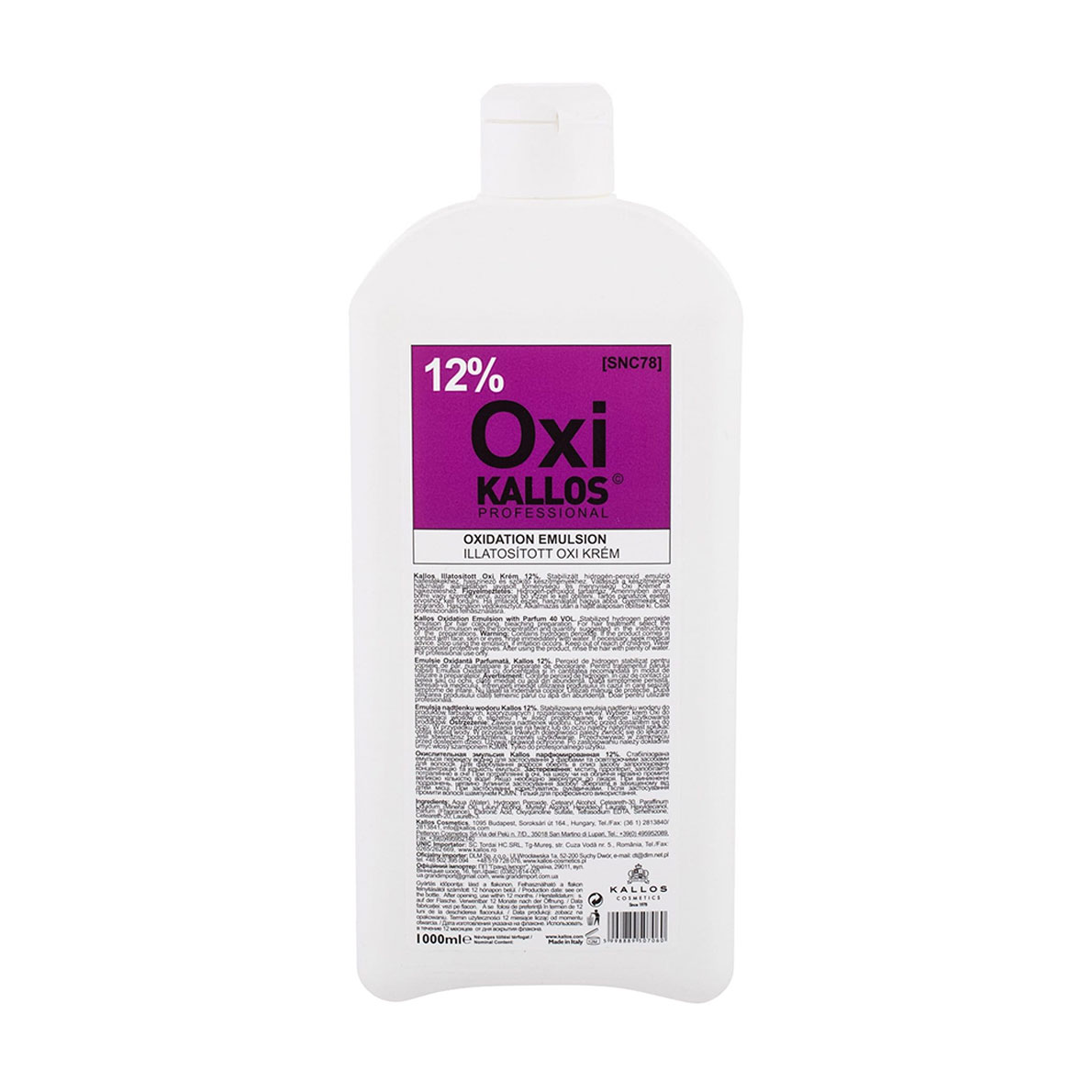 

Окислювач для фарби Kallos Cosmetics Oxi Kallos Oxidation Emulsion 12%, 1 л