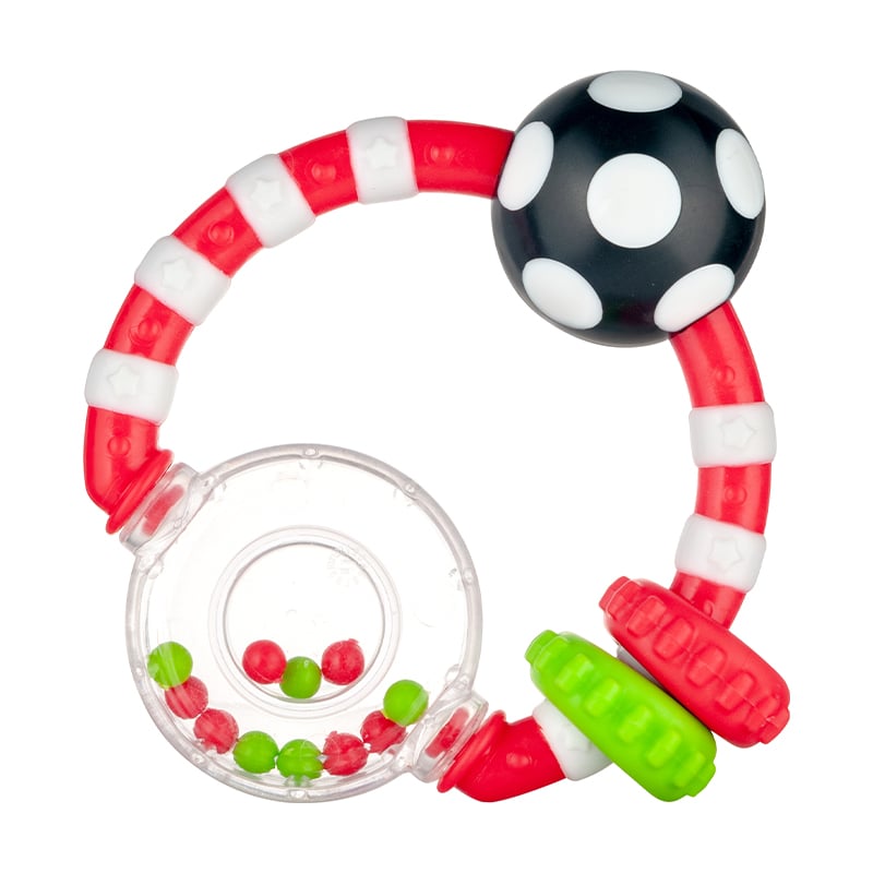 

Іграшка-брязкальце Canpol Babies М'ячик та кольорові кульки, червона, від народження (56/145)