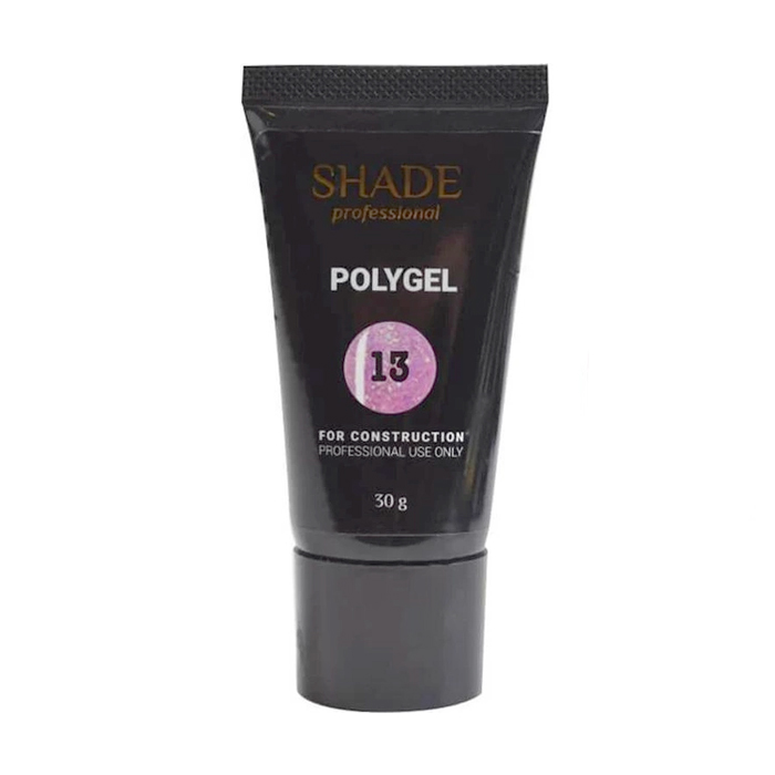 

Уцінка! Полігель для нігтів Shade Polygel з шимером, 13, 30 г