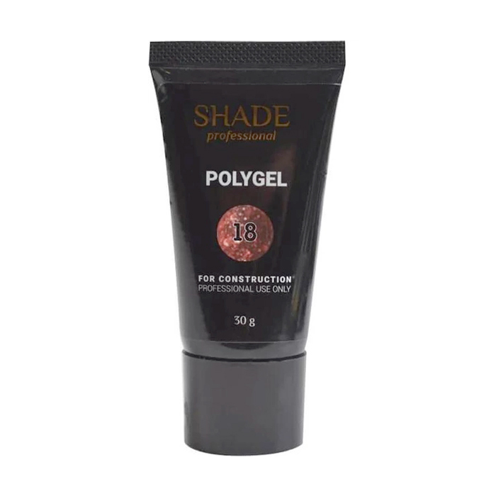

Уцінка! Полігель для нігтів Shade Polygel з шимером, 18, 30 г