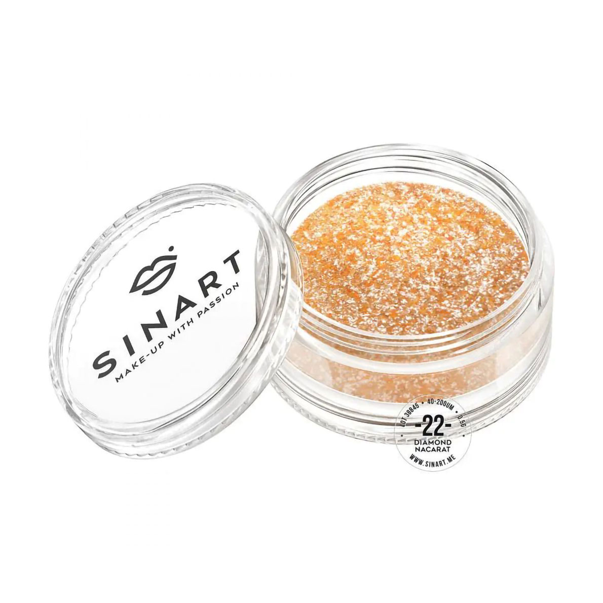 

Уцінка! Пігмент для повік Sinart Make-Up With Passion, 22 Diamond Nacarat, 0.5 г