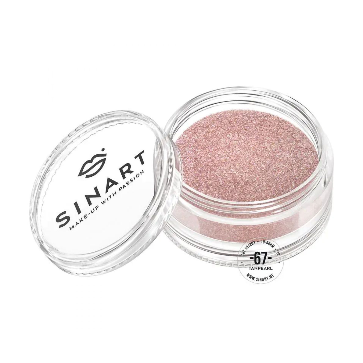 

Пігмент для повік Sinart Make-Up With Passion, 67 Tanpearl, 1 г