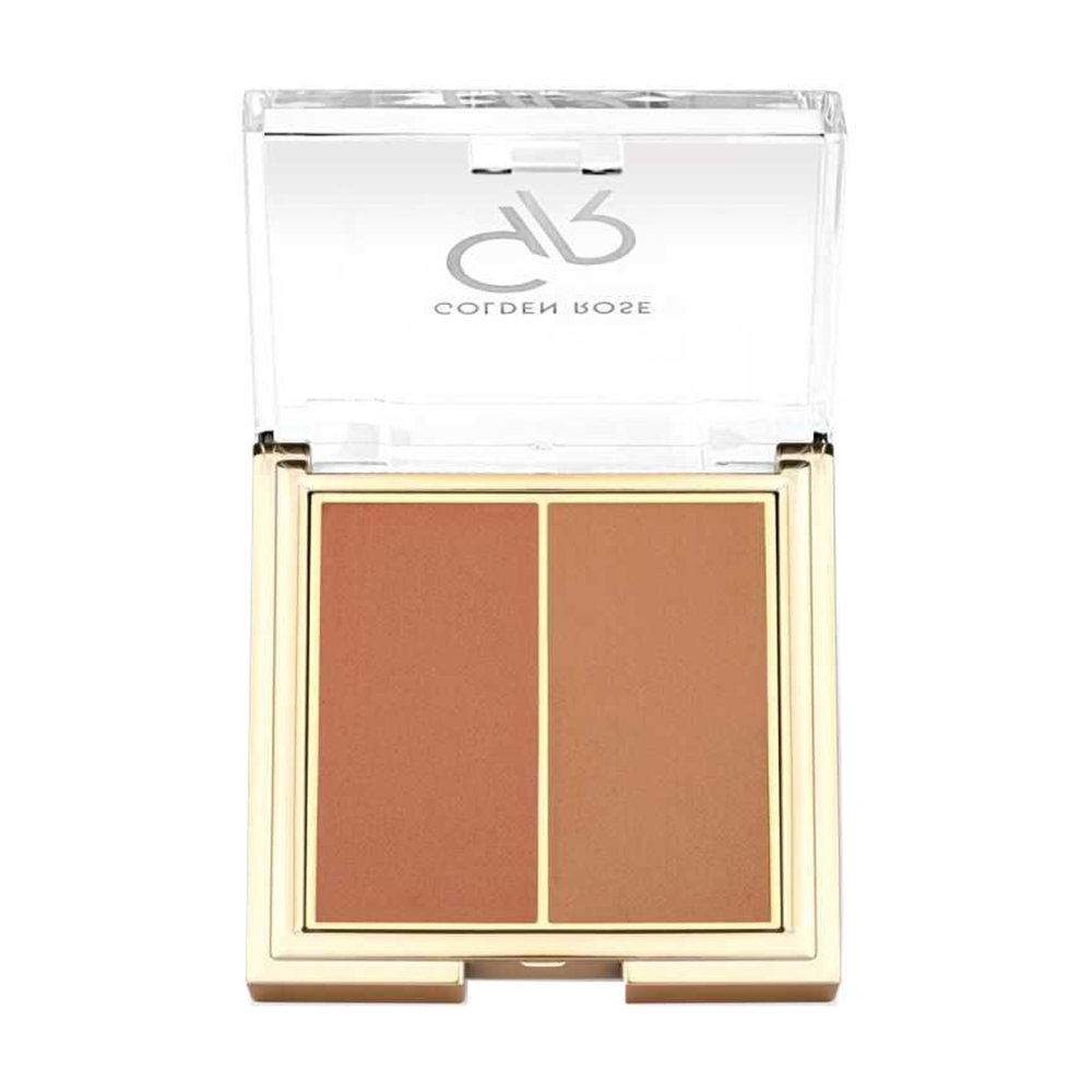 

Уцінка! Компактні рум'яна для обличчя Golden Rose Iconic Blush Duo, 03 Rozy Bronze, 6 г