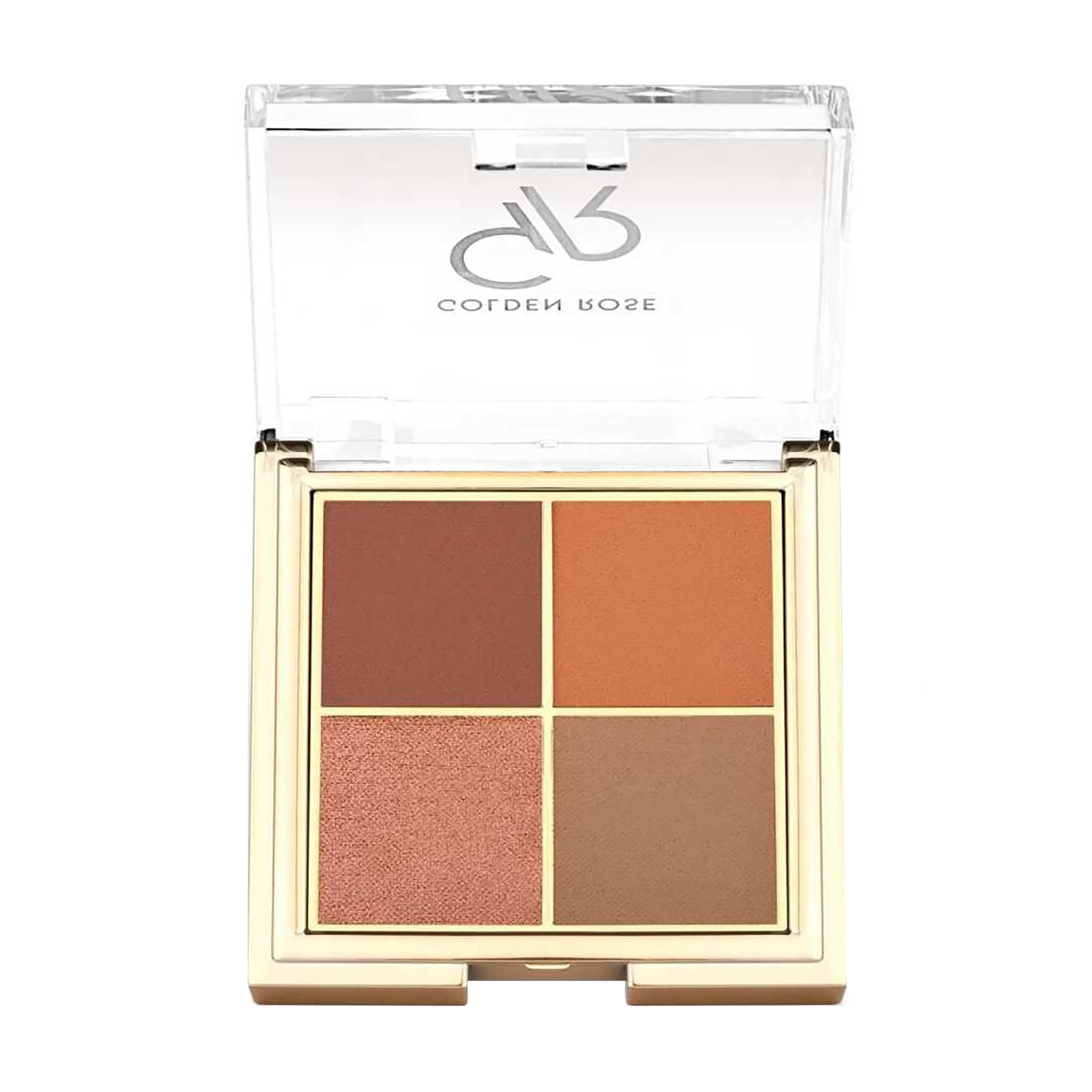 

Уцінка! Палетка тіней для повік Golden Rose Quattro Eyeshadow Palette, 05 Red Brick, 4.4 г