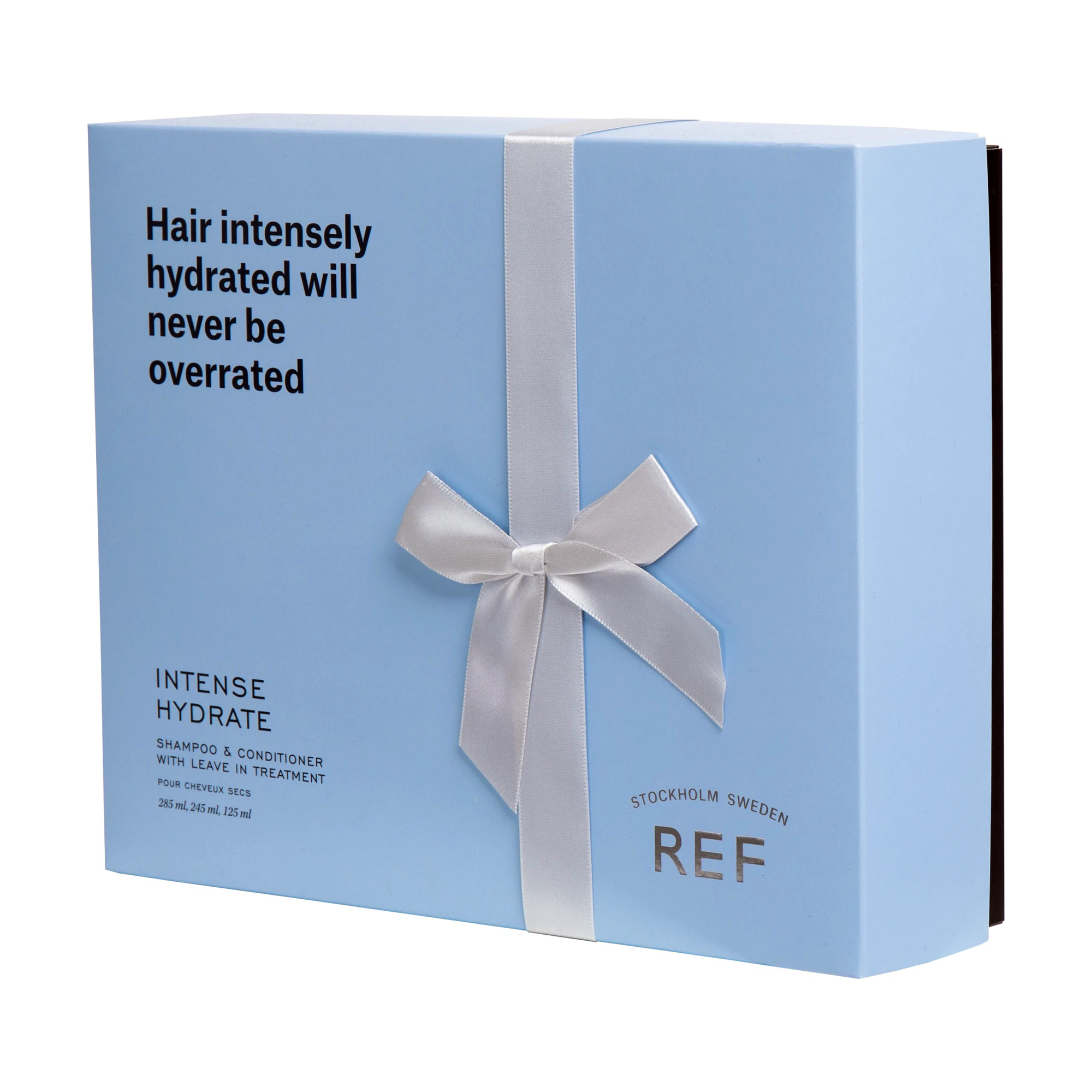 

Подарунковий набір для зволоження волосся REF Intense Hydrate (шампунь, 285 мл + кондиціонер, 245 мл + незмивний засіб, 125 мл)