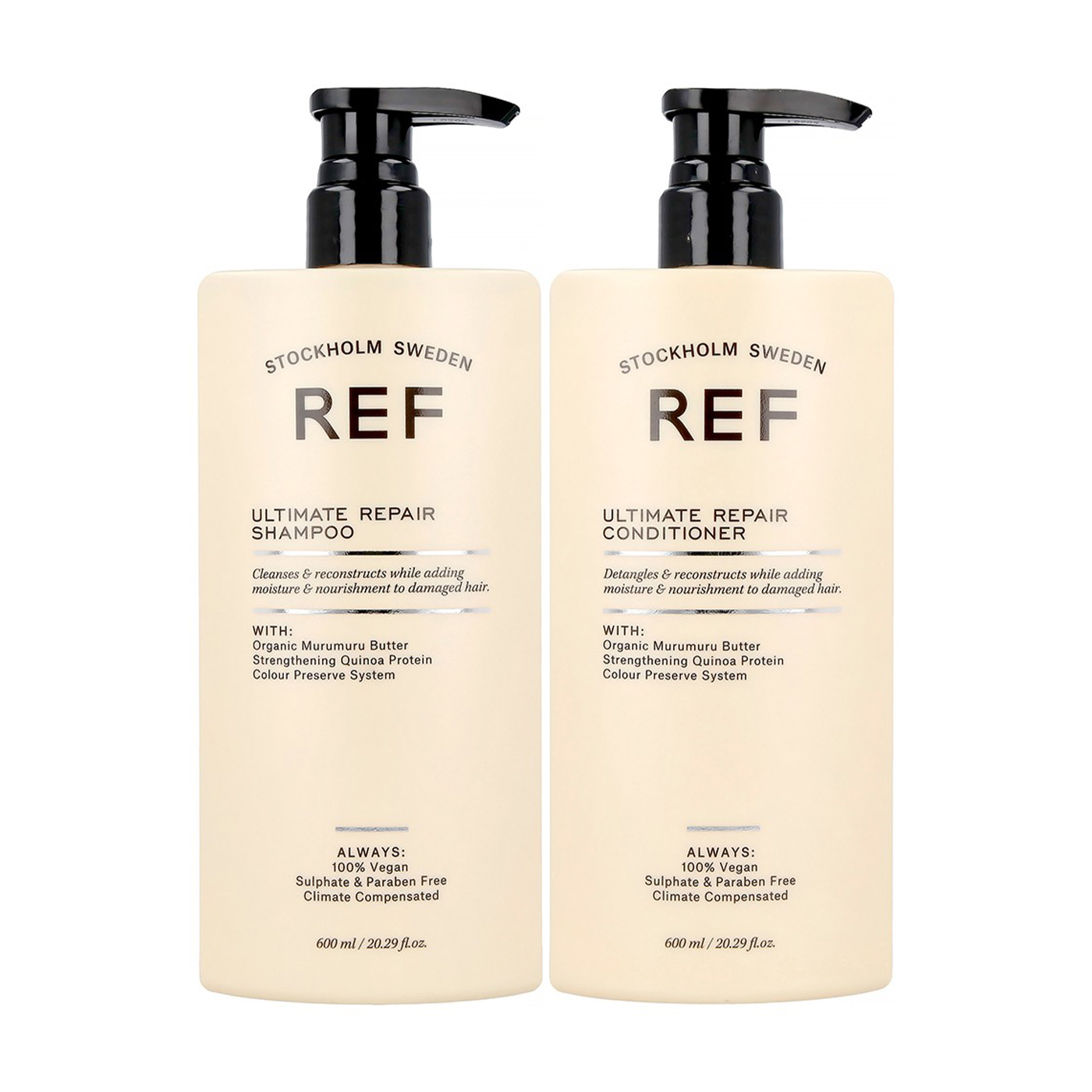 

Набір для відновлення волосся REF Ultimate Repair (шампунь, 600 мл + кондиціонер, 600 мл)