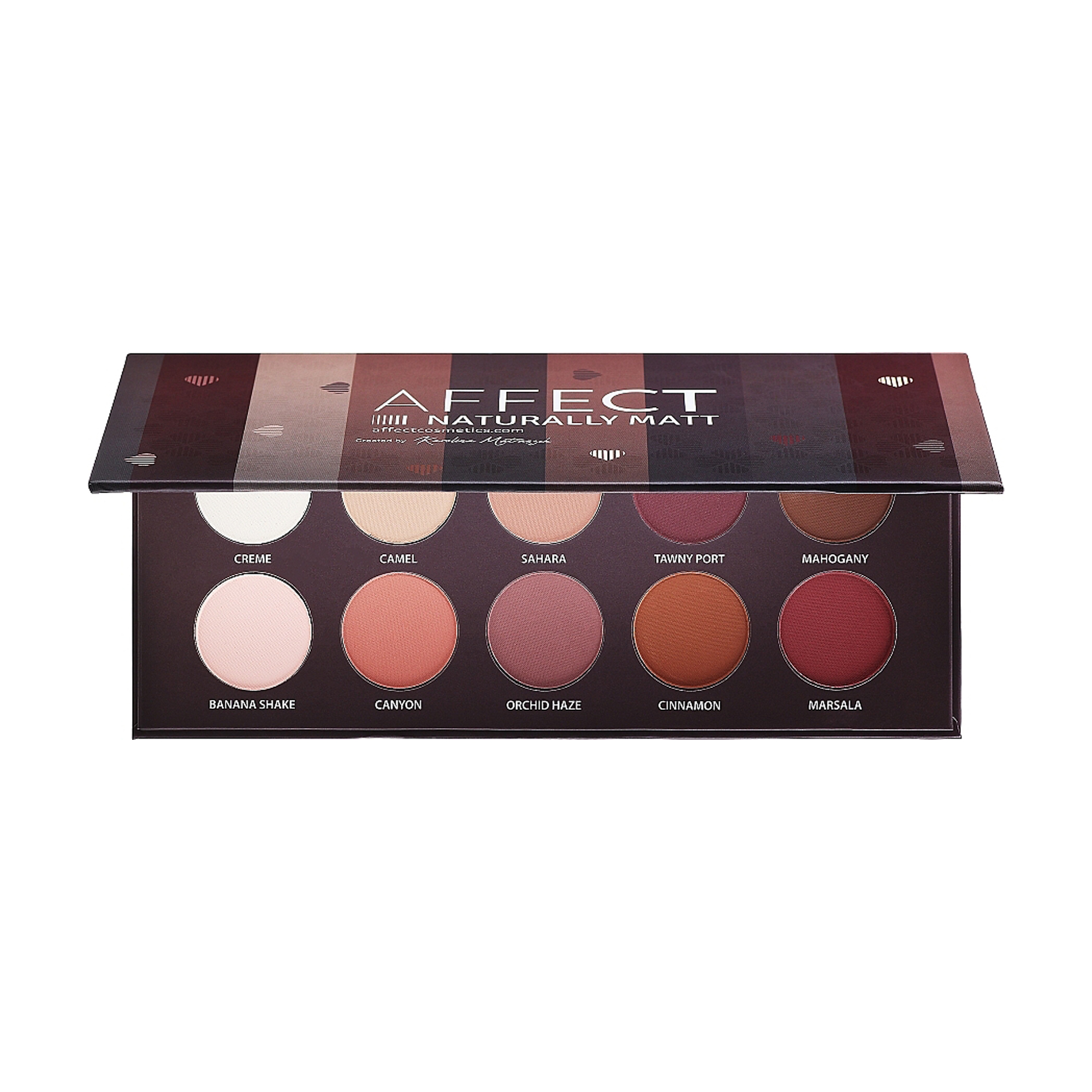 

Уцінка! Палетка тіней для повік Affect Cosmetics Naturally Matt Eyeshadows Palette, 20 г