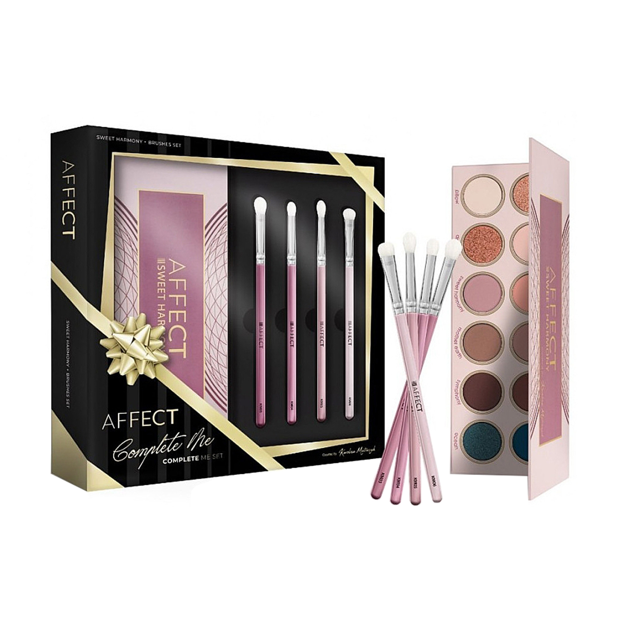 

Набір для макіяжу обличчя Affect Cosmetics Complet Me Set (палетка, 24 г, пензель, 4 шт)