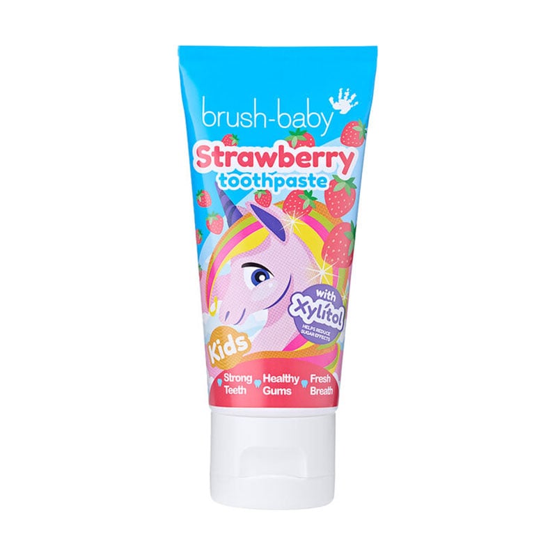 Дитяча зубна паста Brush-Baby Unicorn Strawberry Toothpaste від 3 років, 50 мл