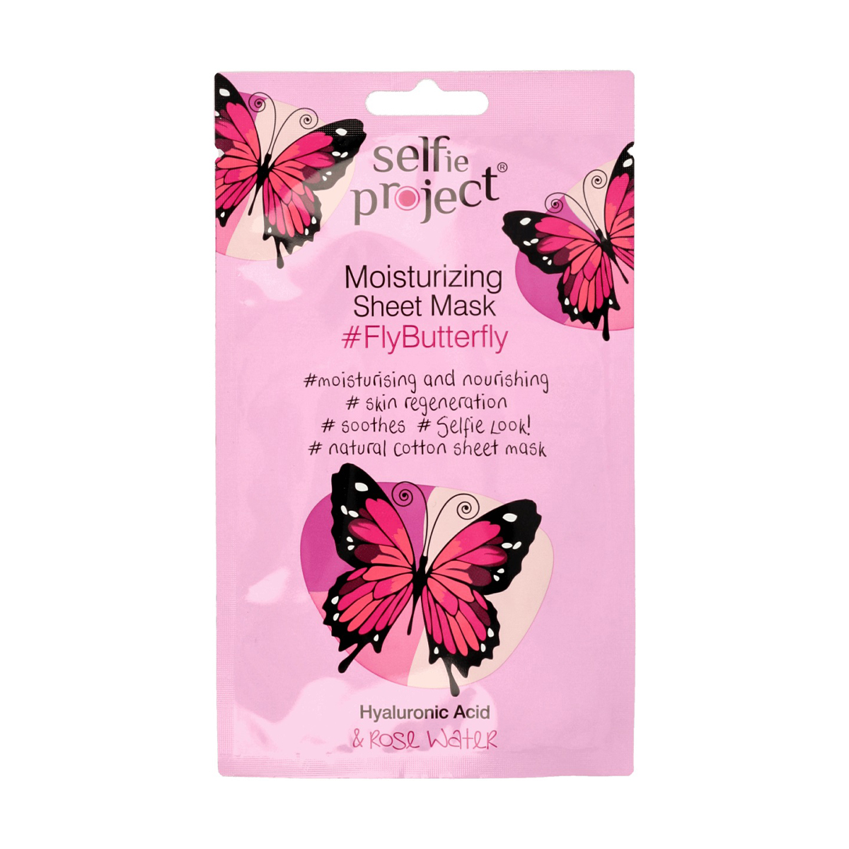 

Уцінка! Зволожувальна тканинна маска для обличчя Selfie Project Moisturizing Sheet Mask Fly Butterfly, 15 мл