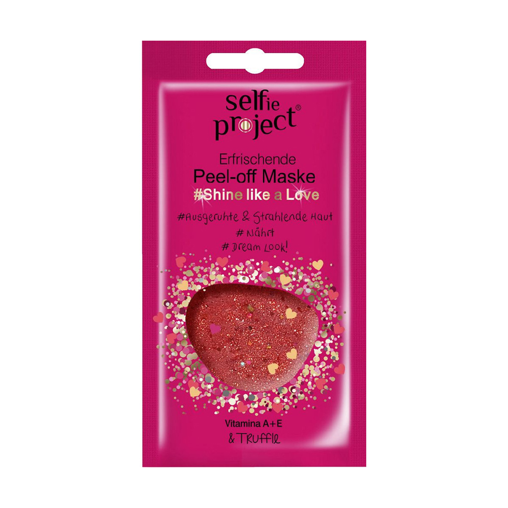 

Уцінка! Маска для обличчя Selfie Project Glowing Peel-Off Mask Shine Like A Love, 12 мл