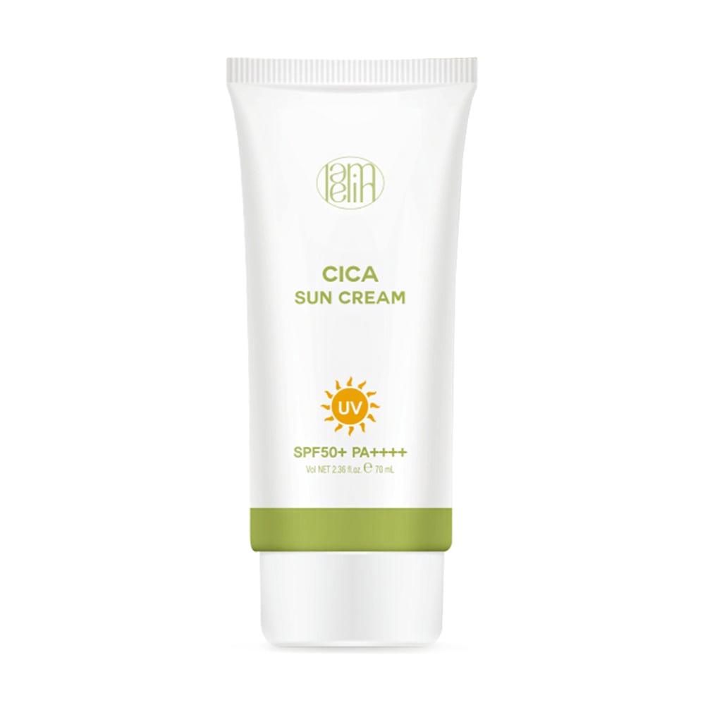 

Заспокійливий сонцезахисний крем для обличчя Lamelin Cica Sun Cream, SPF50+ PA++++, з центелою, 70 мл