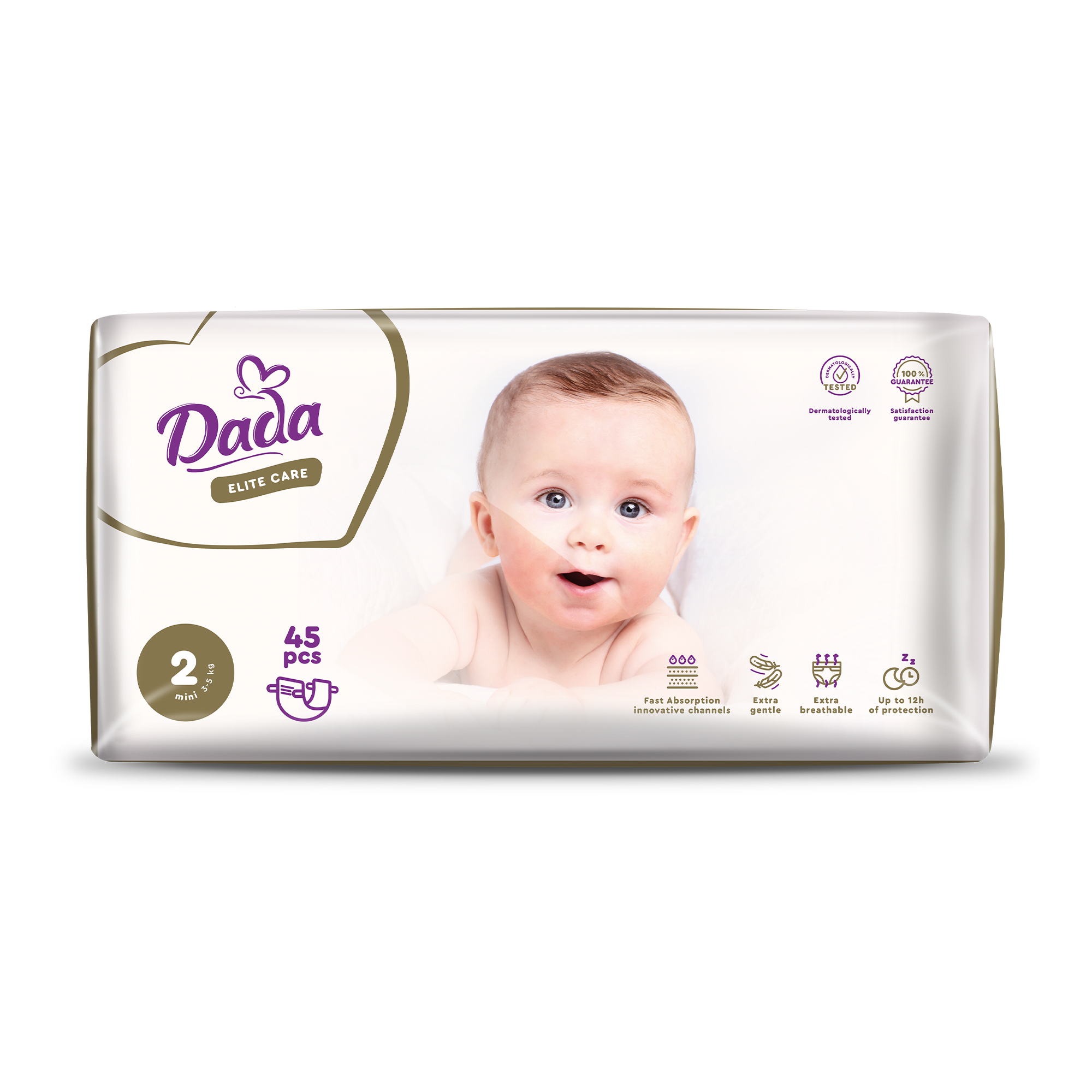 

Уцінка! Підгузки Dada Elite Care Mini розмір 2 (3-5 кг), 45 шт