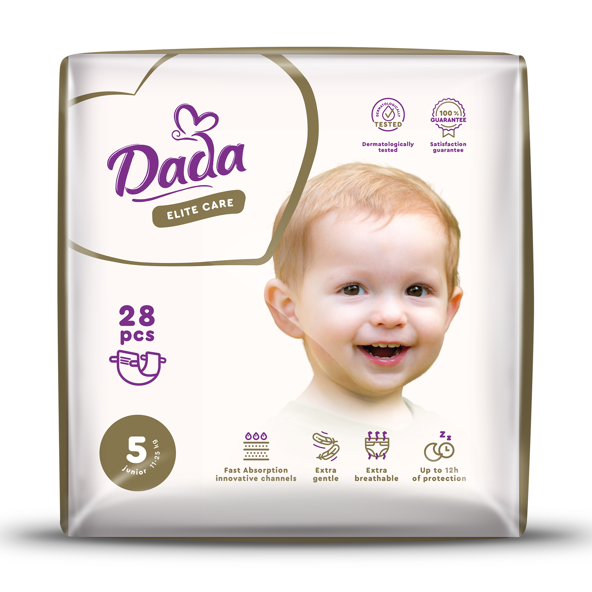 

Уцінка! Підгузки Dada Elite Care Junior розмір 5 (11-25 кг), 28 шт