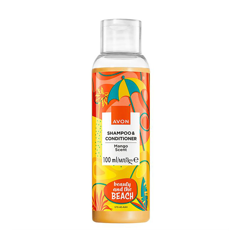

Шампунь-кондиціонер для волосся 2 в 1 Avon Beauty And The Beach Shampoo & Conditioner, 100 мл